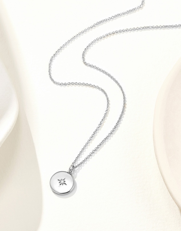 Mestige - True North Necklace - Silver Plated