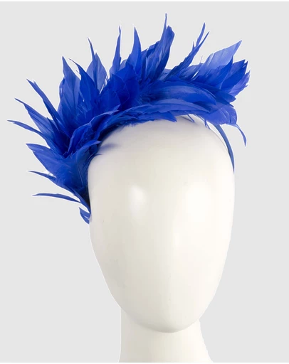 Max Alexander - Modern Royal Blue Racing Fascinator