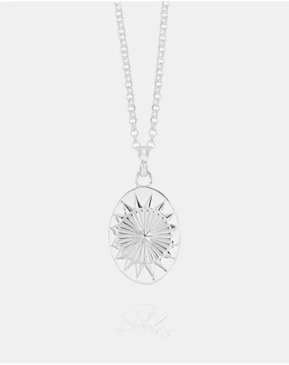 Rachel Jackson - Deco North Star Silver Necklace