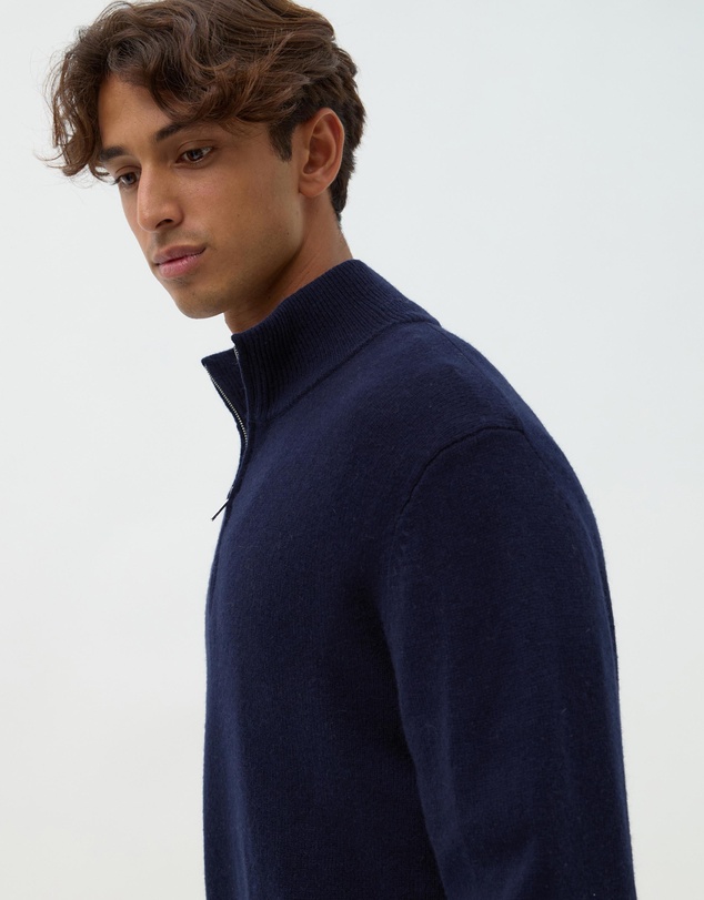 AERE - Merino Wool Quarter Zip Sweater
