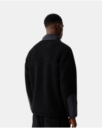 Hunter - Athol Half Zip Borg Fleece Jacket Black