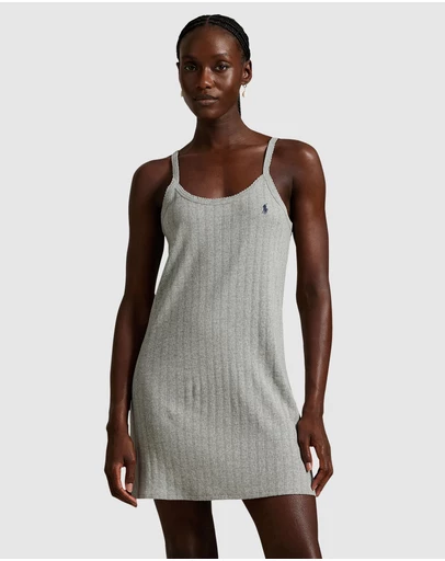 Polo Ralph Lauren - Polo Pointelle Cotton Chemise Slip Nightdress
