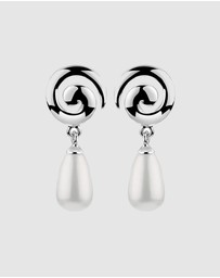 Elli Jewelry - Earrings Hanger Spiral Shell Pearl 925 Sterling Silver