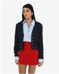 Forcast - Rhodes Cable Knit Cardigan