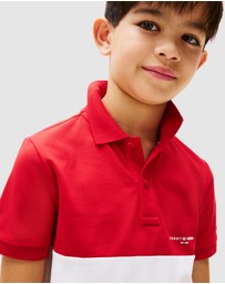 Tommy Hilfiger - Mini Corp Colourblock Polo - Teens