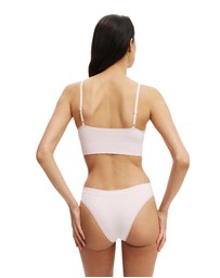 Cotton On Body - Seamless Longline Lace Trim Bralette
