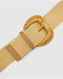 Miz Casa and Co - Rattan Plain Woven Belt