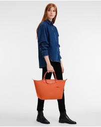 Longchamp - Le Pliage Green Canvas Handbag - Medium