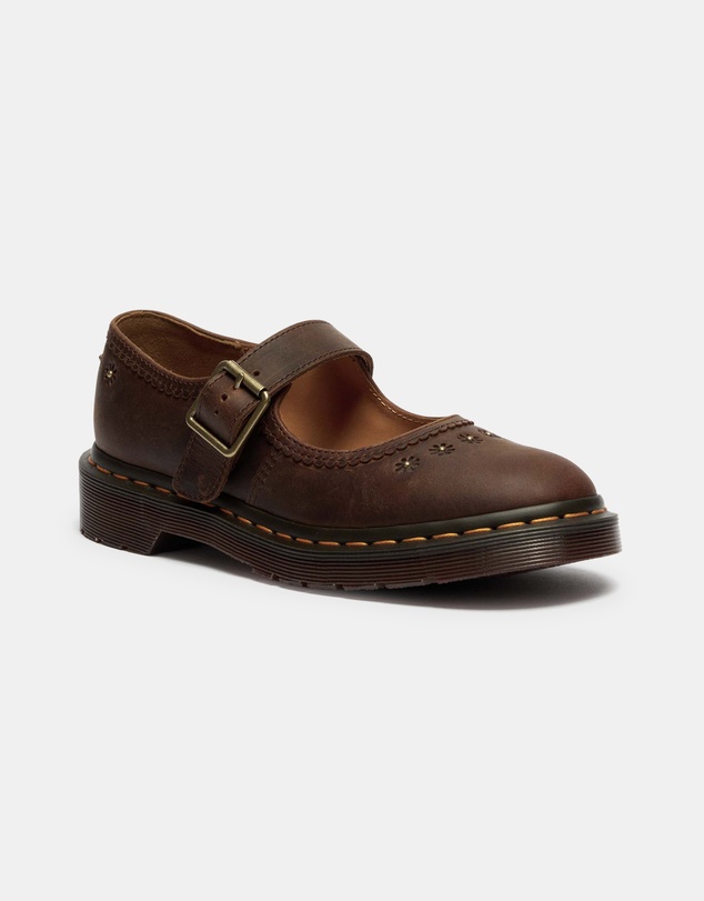 Dr Martens - Mary Jane Flower Shoes - Women's