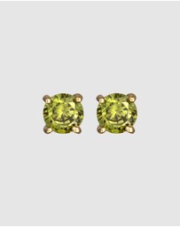 Kuzzoi - ICONIC EXCLUSIVE - Earrings Basic Geo Zirconia in 925 Sterling Silver Gold Plated