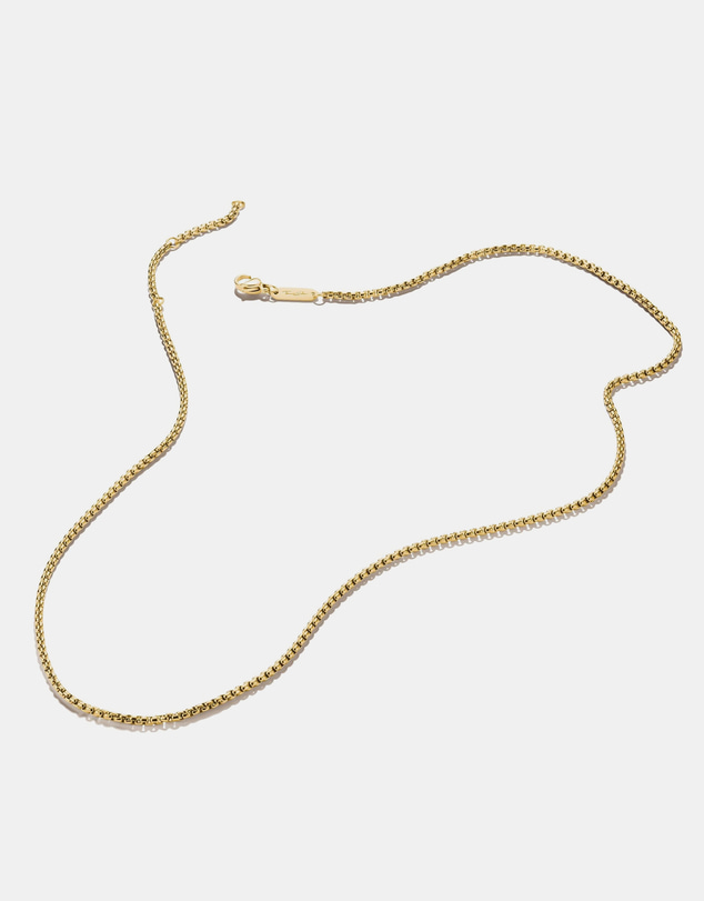 THOMAS SABO - Gold-Tone Stainless Steel Box Chain Necklace 2mm
