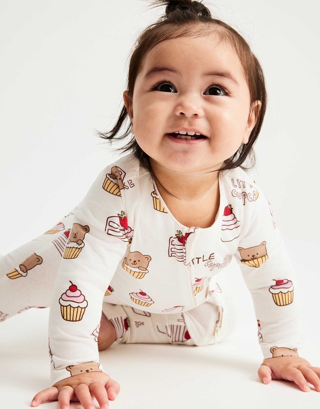 Cotton On Kids - Growie Long Sleeve Zip Romper