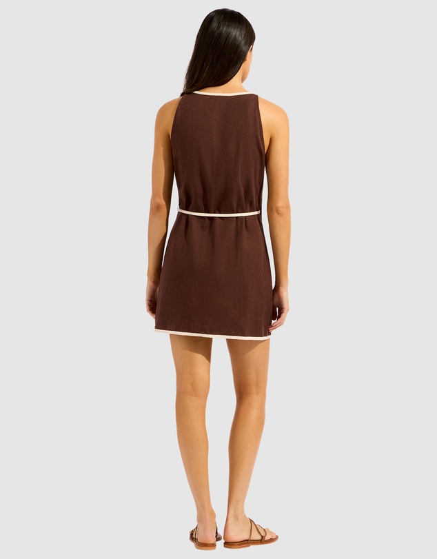 Seafolly - Beach Edit Bind Mini Wrap Dress
