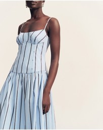 Shona Joy - Saxon Panelled Bustier Maxi Dress