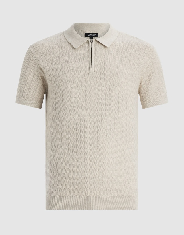 Tarocash - Darius Zip Knit Polo