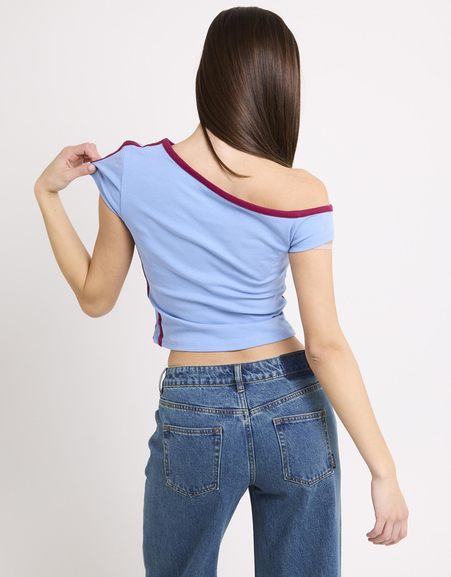 Neon Hart - Angel Numbers One Shoulder Top