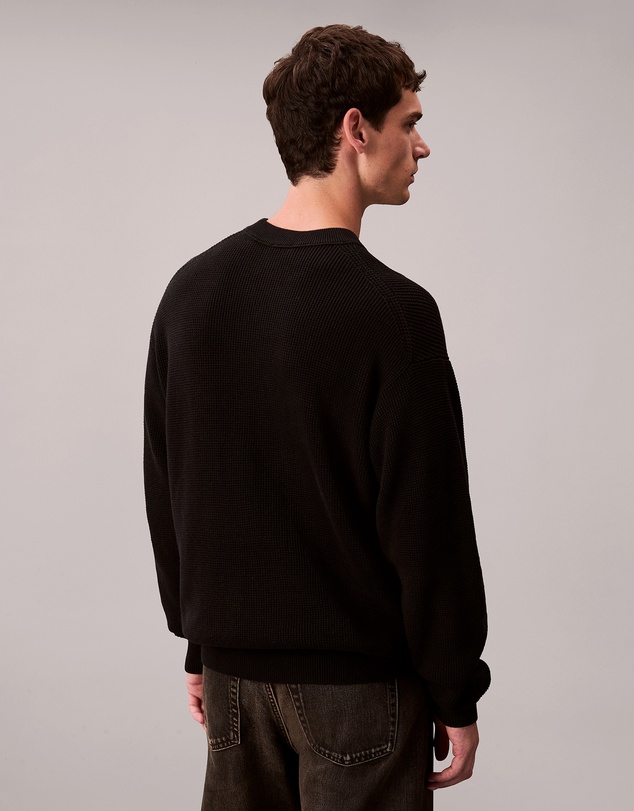Calvin Klein Jeans - Waffle Cotton Monogram Jumper