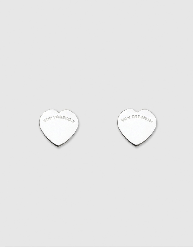 Von Treskow - Mini VT Flat Heart Studs