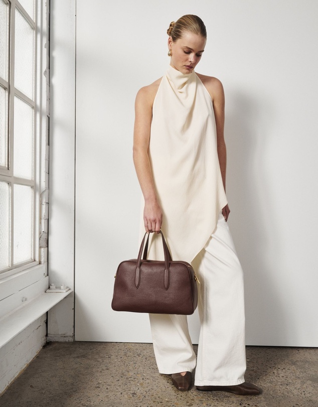 VESTIRSI - Vera Mahogany Medium Bowler Bag
