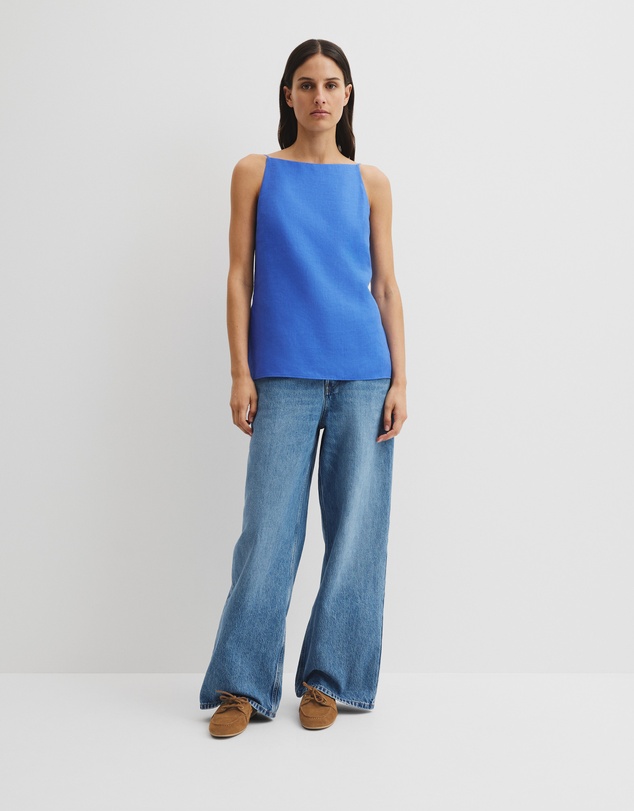 Country Road - Organically Grown Linen Longline Cami