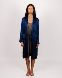 SILK MAGNOLIA - Silk Robe Dressing Gown