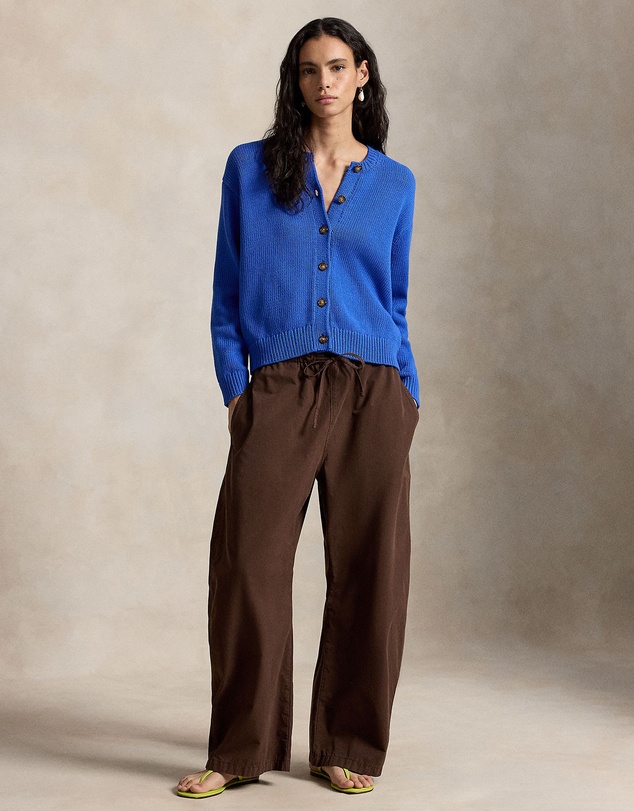 Polo Ralph Lauren - Linen-Blend Crewneck Cardigan