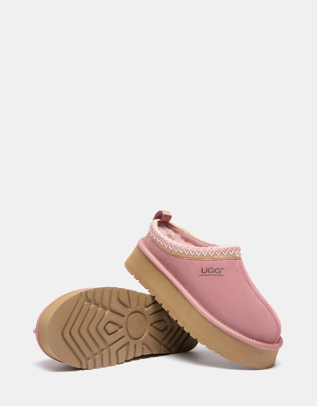 EVERAU - Australian Shepherd Ugg Tay Platform Cow Suede Upper House Shoes