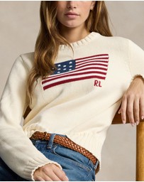 Polo Ralph Lauren - Flag Cotton Crewneck Sweater