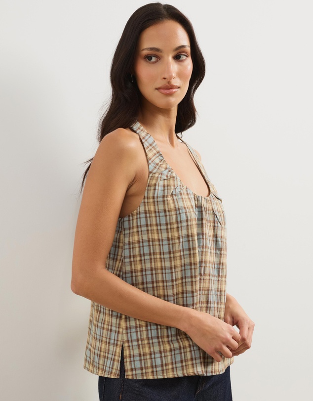 Atmos&Here - Faye Scoop Gathered Neck Tank
