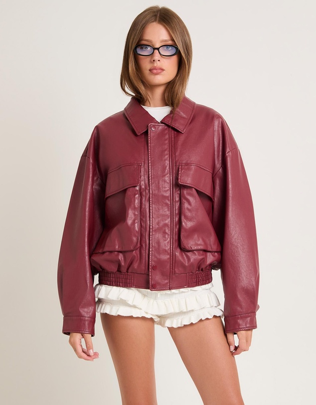 Alice In The Eve - Jen Oversized Patch Pocket Jacket