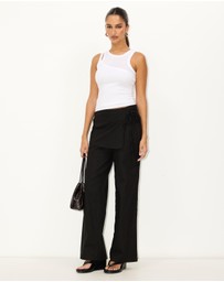Dazie - Overcast Linen Blend Pants