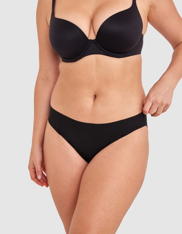 Bras N Things - Smooth Comfort Bikini Cut Knicker - Black