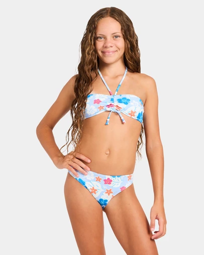Roxy - Girls 8 to 16 Heritage Cool Bandeau Two Piece