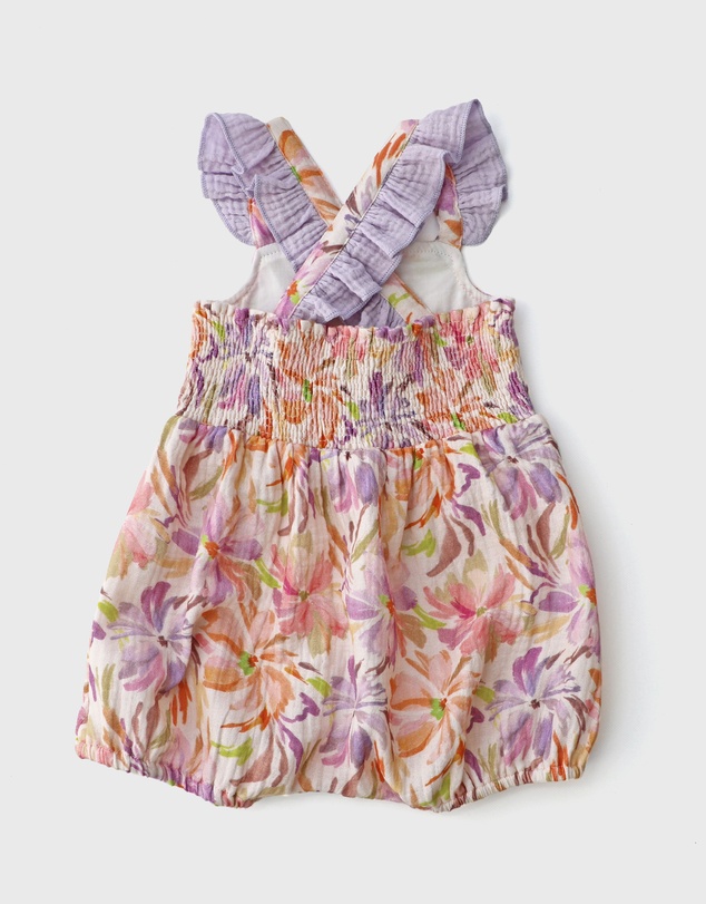 WITH LOVE FOR KIDS - Cotton Muslin Frill Playsuit - Babies