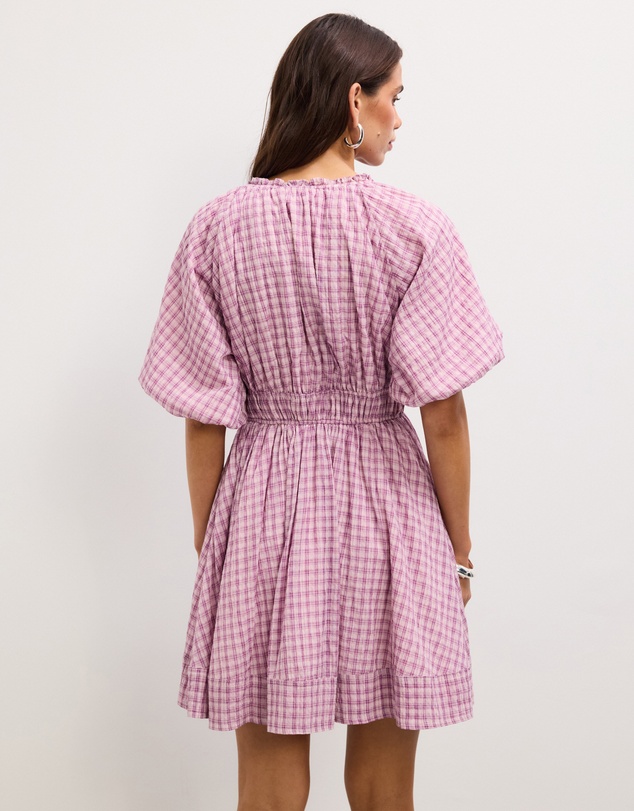The Fated - Jemma Gingham Mini Dress