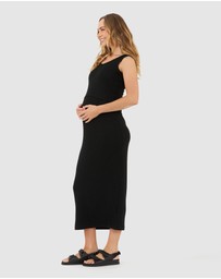 Ripe Maternity - Rib Maxi Nursing Dress