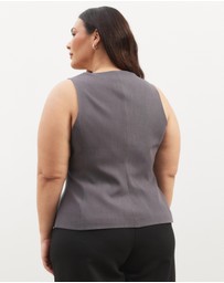 Atmos&Here Curvy - Hazel Tailored Vest