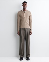 COS - Wool-Blend Henley Top