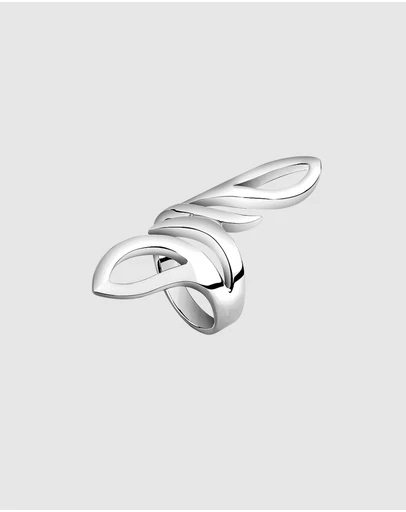 Elli Jewelry - Ring Curves 925 Sterling Silver