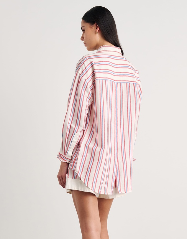 Jag - Winona Stripe Shirt - ICONIC EXCLUSIVE