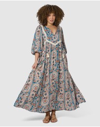 The Poetic Gypsy - Aqua Breeze Maxi Dress