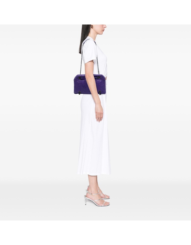 Pre-Loved by Azura Reborn - Pre-Loved Nappa Intrecciato Duo Shoulder Bag