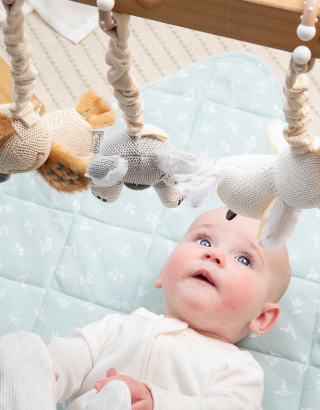 Living Textiles - 2 Pack Stroller Toys - Kangaroo & Kookaburra