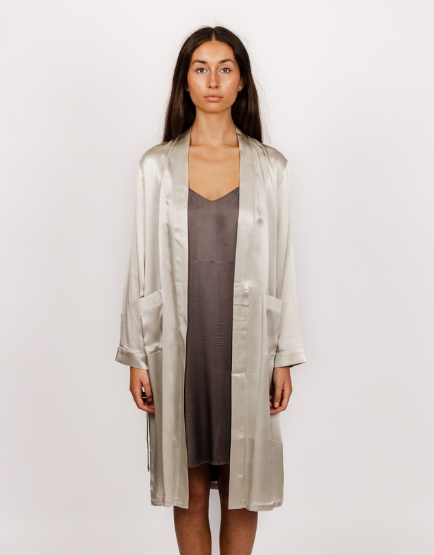 SILK MAGNOLIA - Silk Robe Dressing Gown