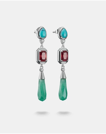 THOMAS SABO - THOMAS SABO Elyndra Earrings with Multicolored Stones