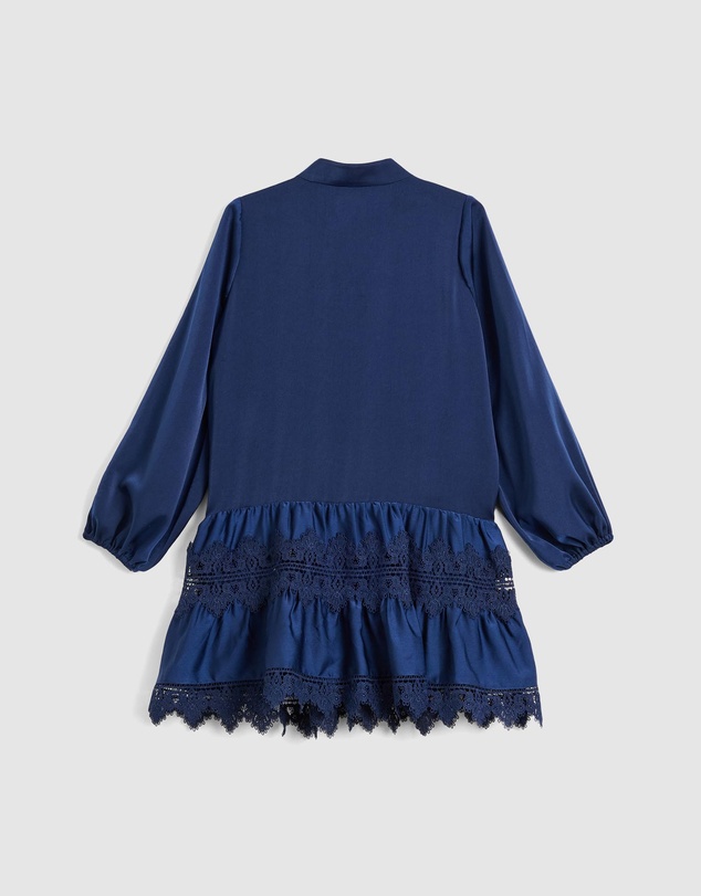 Bardot Junior - Anie Satin Shirt Dress - Kids-Teens