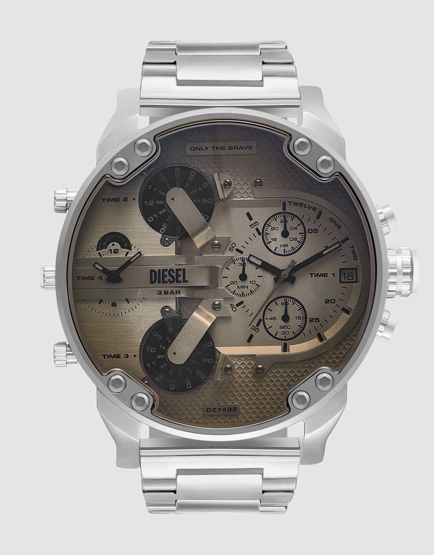 Diesel - Mr. Daddy 2.0 Silver Chronograph Watch