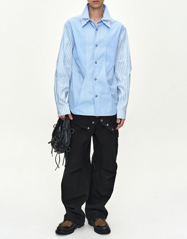Andersson Bell - Double Layered Stripe Shirt
