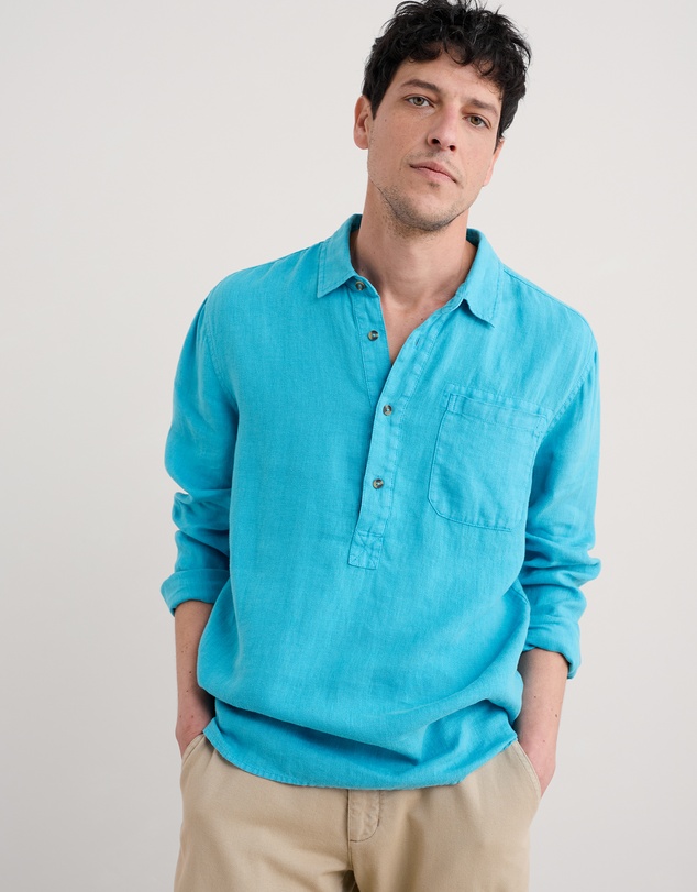 Seasalt - Seasalt Cornwall Blue Artist's Shirt