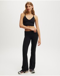 Cotton On Body Active - Ultra Soft Roll Over Flare Tights